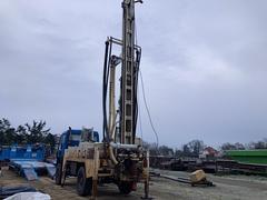 Picture of the Fraste FS250 water well Drill on Mercedes-Benz chassis