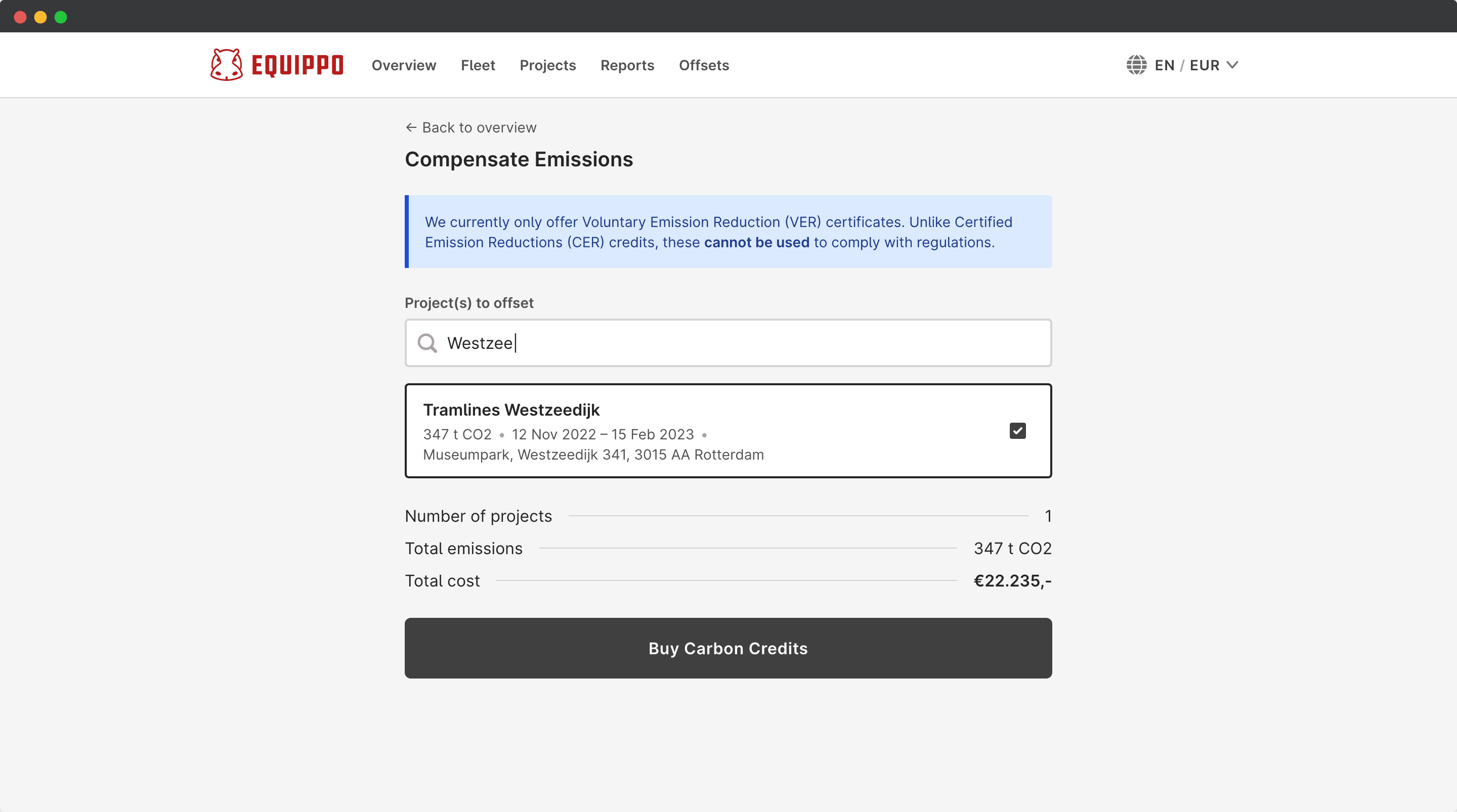 An overview of the what it looks like to buy carbon offsets
