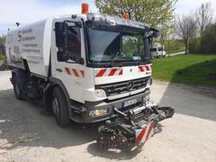 Picture of the Mercedes Atego 1524 - Bucher high pressure sweeper with weed broom