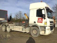 Picture of the DAF CF 85.410 sleepercab and hook-arm system
